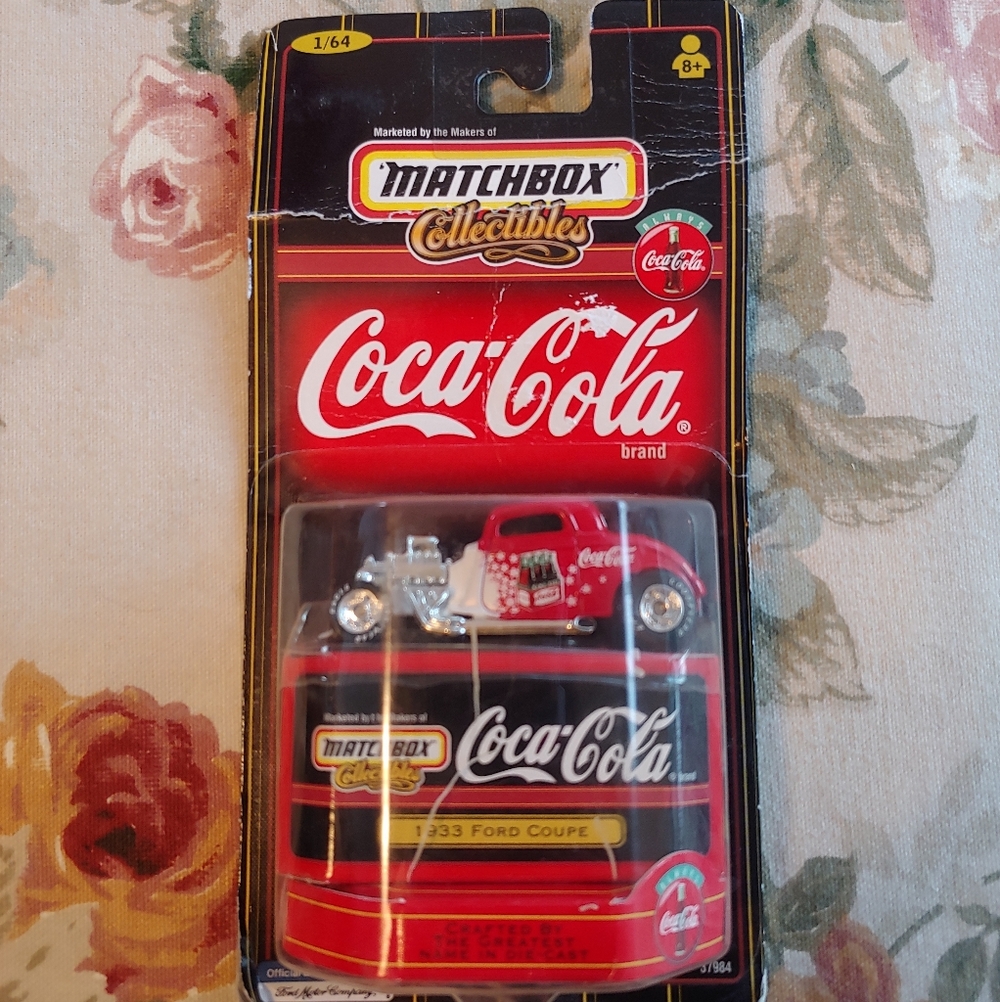 Matchbox Coca Cola Red 1933 Ford Coupe Collectible Die-Cast Model Car New NWT